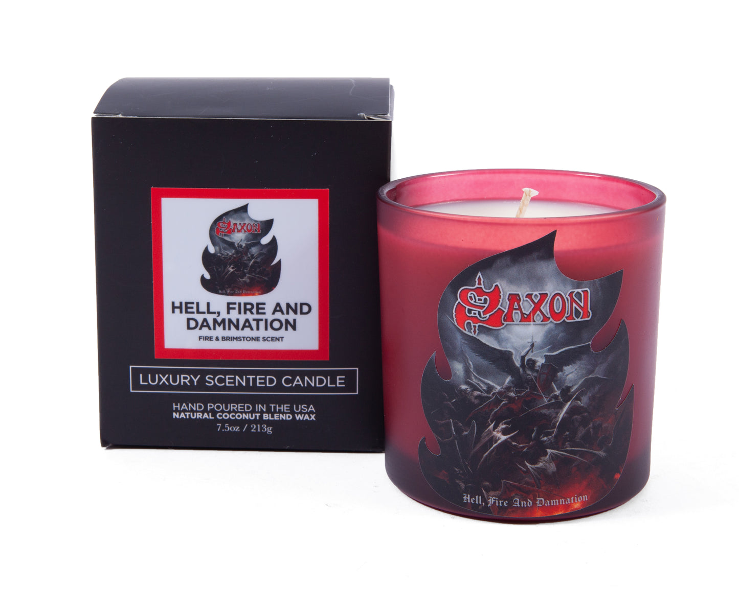 Saxon’s  Hell, Fire, and Damnation Candle