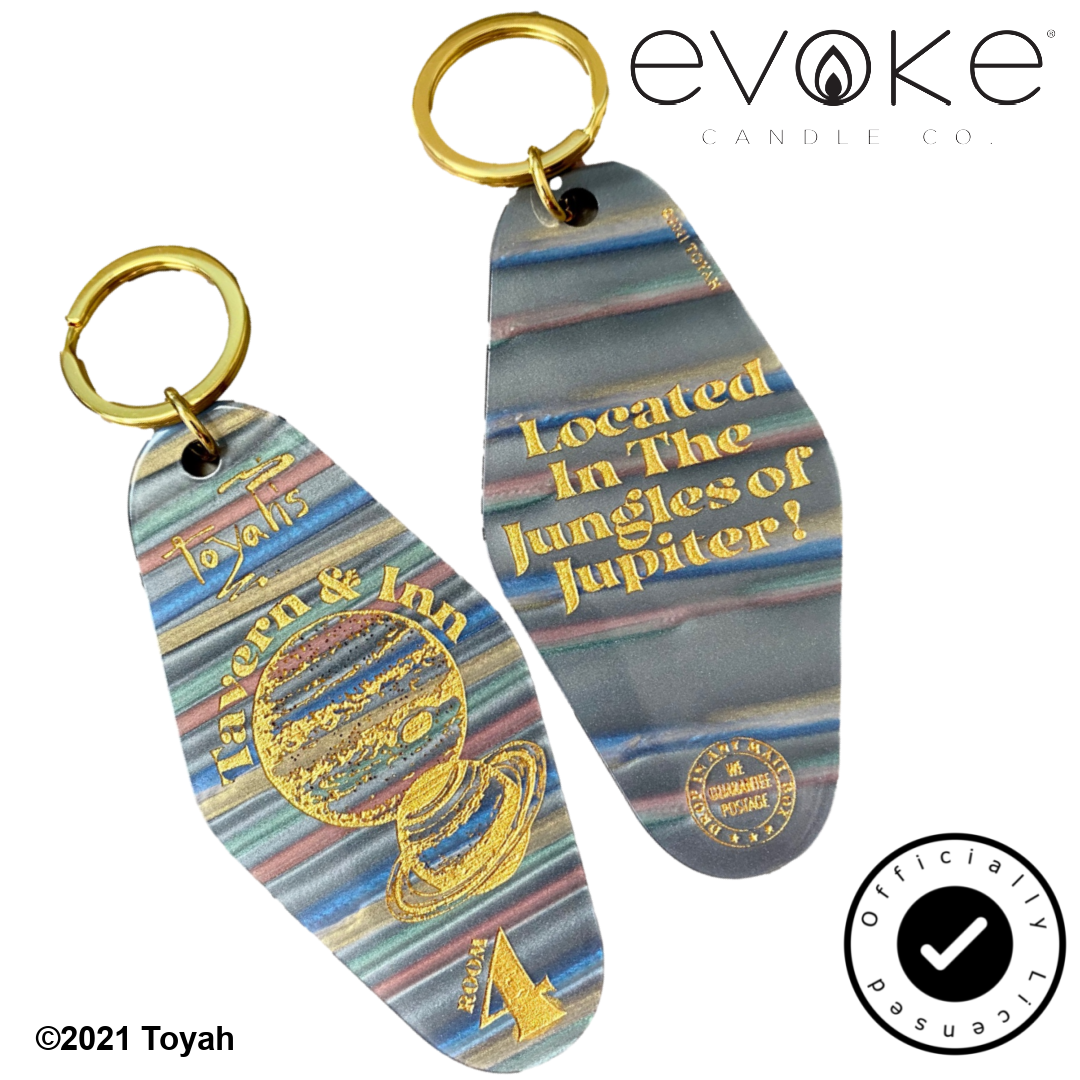 Toyah's Tavern and Inn Retro Style Motel Keychain** - Evoke Candle Co