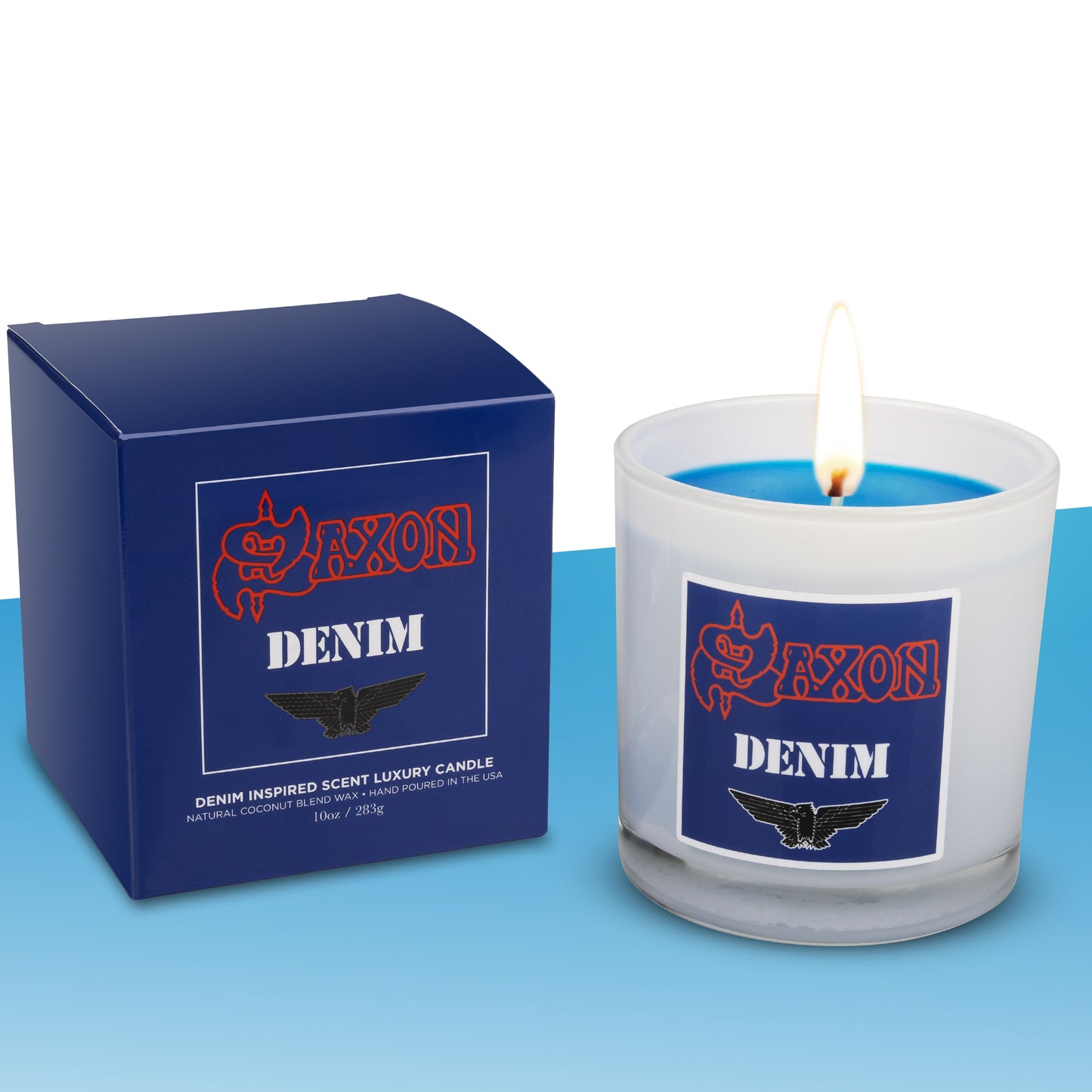 Saxon Denim and Leather Gift Set** - Evoke Candle Co