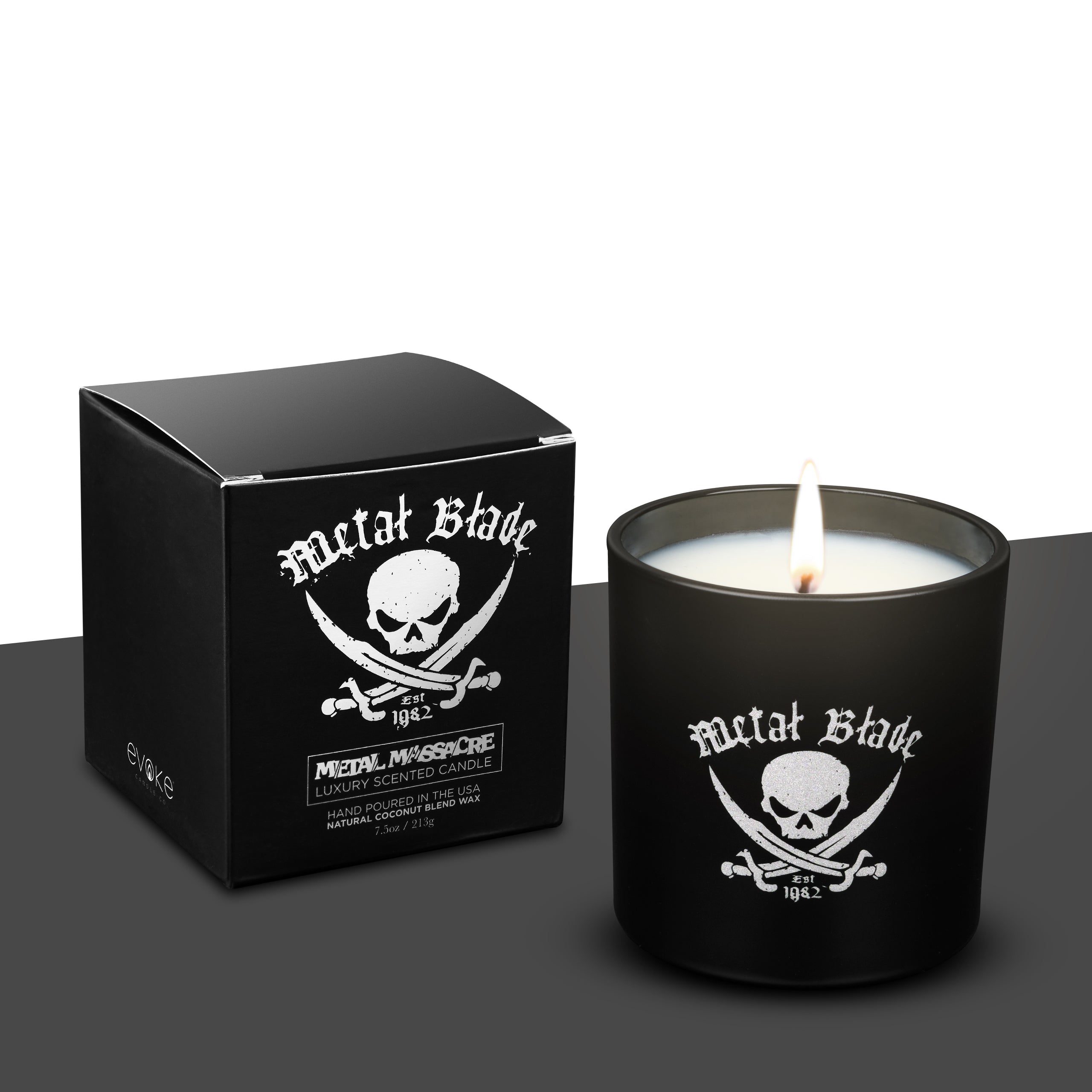 Metal Blade Records 40th Anniversary Candle – Evoke Candle Co