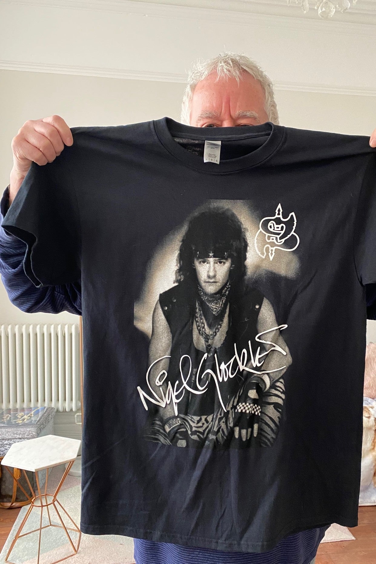 Nigel Glockler Saxon Fundraiser T-Shirt - Evoke Candle Co