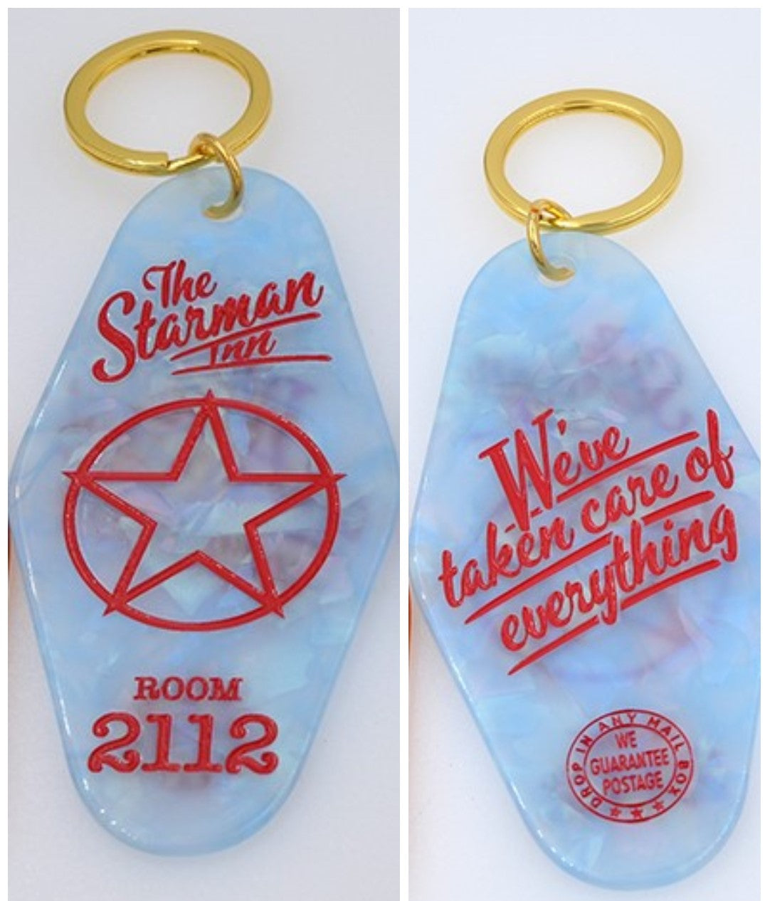 The Starman Inn Retro Style Motel Keychain - Evoke Candle Co